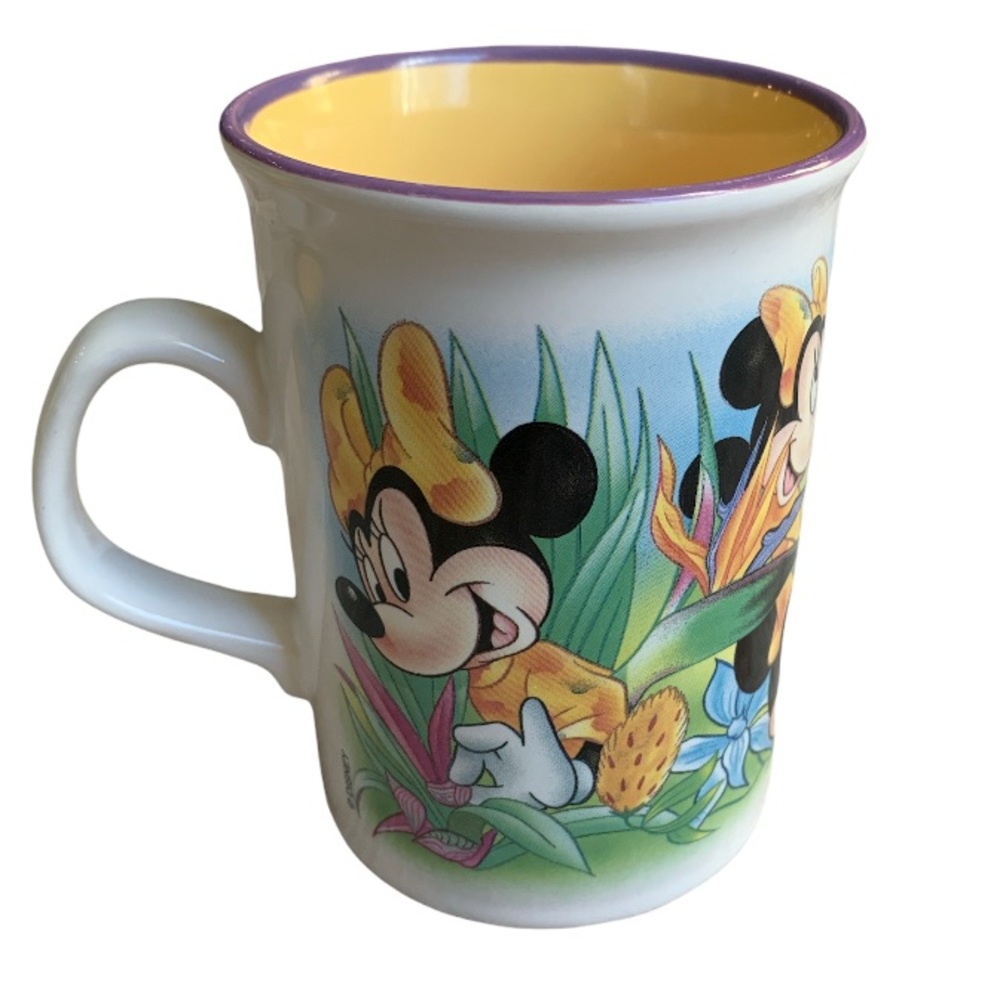 Disney Minnie Mouse Mug Vintage Coffee Tea Cup Flowers Made In England